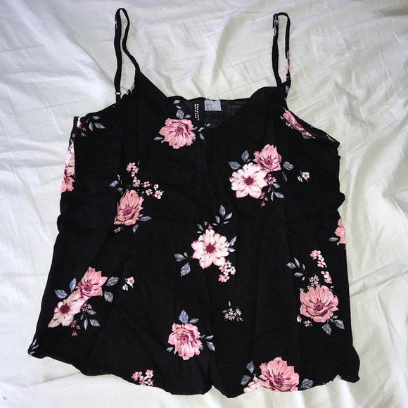 Divided Tops - Divided Floral Tank Top